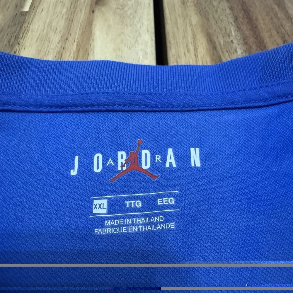 Florida Gators Polo Shirt Mens 2XL Blue Jordan College Football DriFit Collared